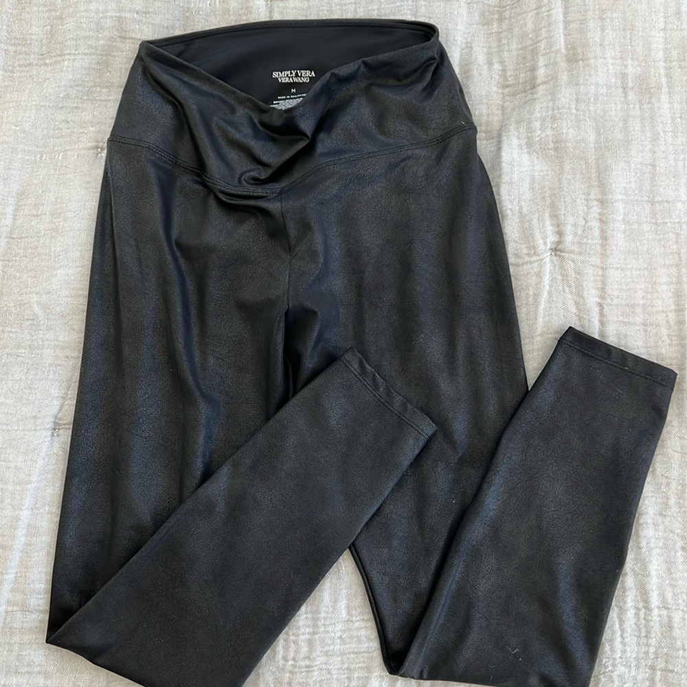 Faux leather leggings